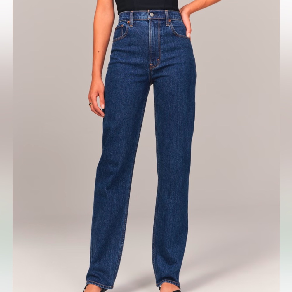 Abercrombie Ultra High Rise 90s Straight Jean